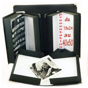 Boite d'archive Luxe Toilé noire 30x40 - Epaisseur 6 cm