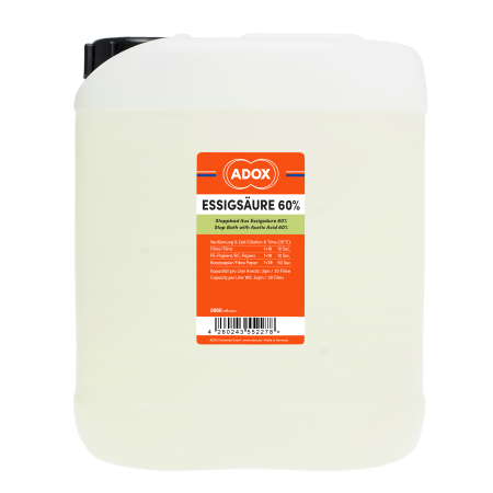 ADOX ACIDE ACETIQUE 60% - 5L (BAIN D'ARRET LIQUIDE)