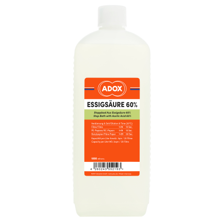 ADOX ACIDE ACETIQUE 60% - 1L (BAIN D'ARRET LIQUIDE)