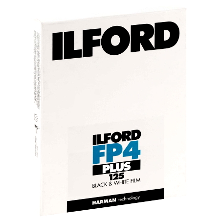 ILFORD FP4 PLUS 4"x5" - Boîte de 25 plans films