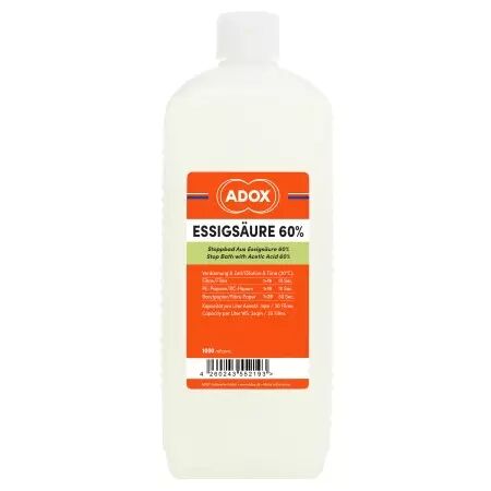 ADOX ACIDE ACETIQUE 60% - 1L (BAIN D\'ARRET LIQUIDE)