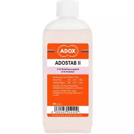 ADOX ADOSTAB II 500 ML (AGENT MOUILLANT LIQUIDE) avec stabilisateur