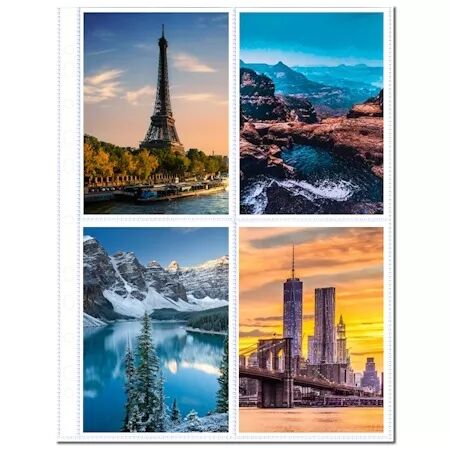 Feuillets perfor&eacute;s 10x15 cm  - 10 feuilles