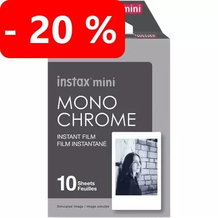 FUJIFILM INSTAX MINI NOIR ET BLANC - 10 VUES