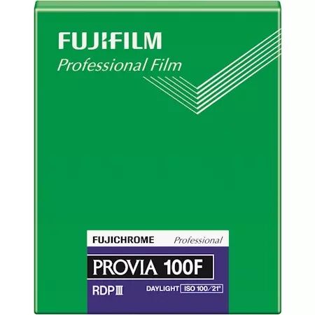 FUJIFILM PROVIA 100F 4\ x5\  - BOITE DE 20 PLANS FILMS