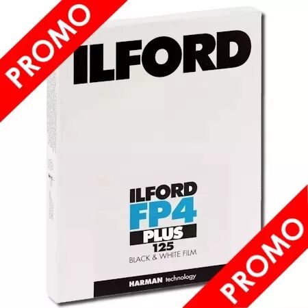 ILFORD FP4 PLUS 125 4\ x5\  - BOITE DE 25 PLANS FILMS