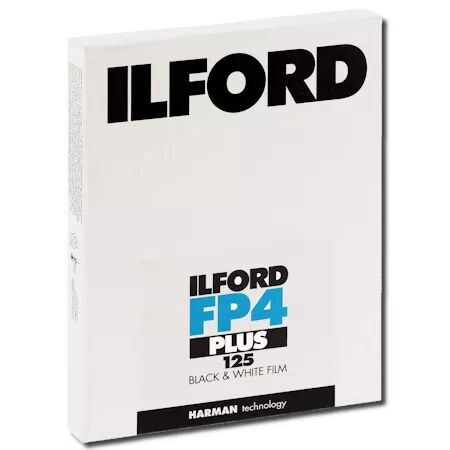 ILFORD FP4 PLUS 5\ x7\  - Boîte de 25 plans films