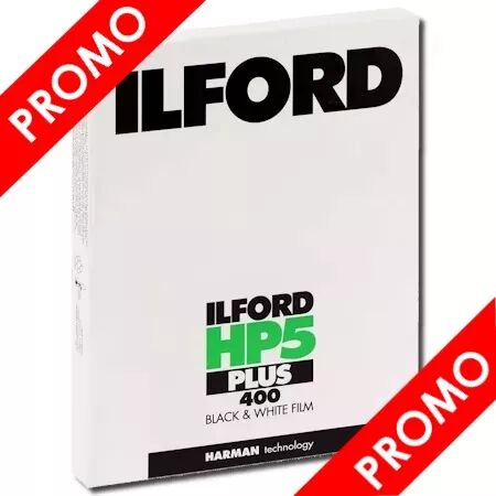 ILFORD HP5 PLUS 400 5\ x7\  - BOITE DE 25 PLANS FILMS