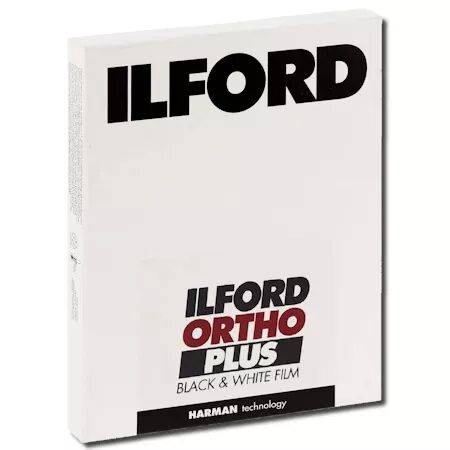 ILFORD ORTHO PLUS 80 4\ x5\  - Boîte de 25 plans films