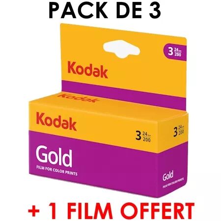 KODAK GOLD 200 135-24 (par 3) + 1 FILM OFFERT