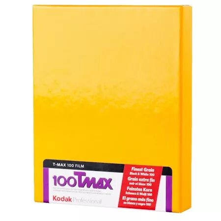 KODAK T-MAX 100 4\ x5\  - Bo&icirc;te de 10 plans films